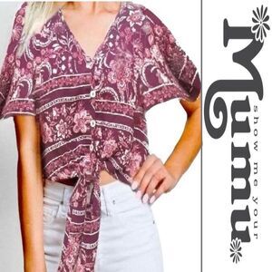 Show Me Your MuMu Tortuga Tie Top